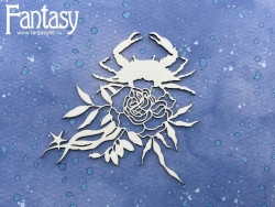 Чипборд Fantasy «Теплое море (Морская композиция) 2891» размер 10*10,2 см