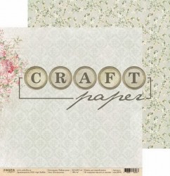 Double-sided sheet of paper CraftPaper Tea rose 