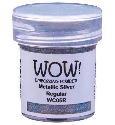 Powder for embossing WOW! "Metallic Silver-Regular", 15 ml