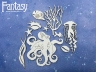 Чипборд Fantasy набор "Теплое море-1 2892", размер от 1,3 см до 7,3*6,7 см