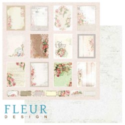 Двусторонний лист бумаги Fleur Design Старый парк "Карточки", размер 30,5х30,5 см, 190 гр/м2