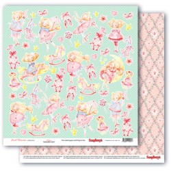 Double-sided sheet of paper Scrapberry's Little Princess 