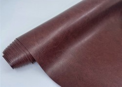 Переплётный кожзам Италия, цвет Шоколад глянец, 32Х70 см