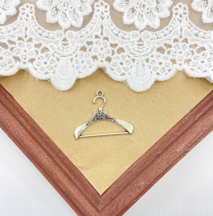Pendant "Hanger" silver, size 4. 5x3cm, 1 piece