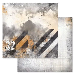 Двусторонний лист "Стальное сердце. Максимум", размер 30*30 см, 180гр (ScrapMania)