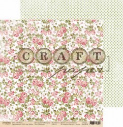 Double-sided sheet of paper CraftPaper Tea rose 