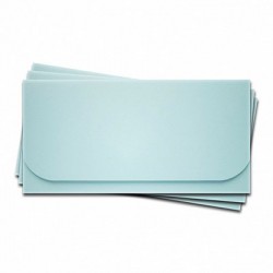 Основа для подарочного конверта №6, Цвет светло-голубой матовый, 1 шт, размер 16,5х8,3 см, 245 гр
