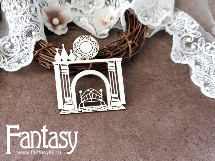Чипборд Fantasy "Камин 3562", размер 7*6,8 см