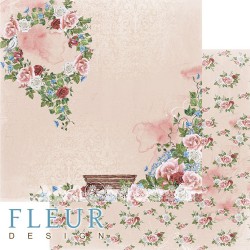 Double-sided sheet of paper Fleur Design Love story 