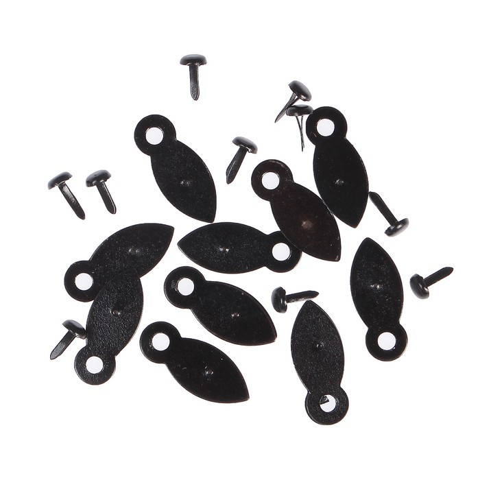 A set of anchors and brads Needlework "Black" 10 pieces each