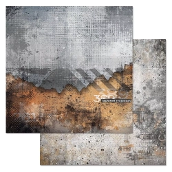 Двусторонний лист "Стальное сердце. Время первых", размер 30*30 см, 180гр (ScrapMania)