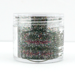 Fabrica Decoru embossing powder, with glitter, Rainbow graphite color, 20 gr