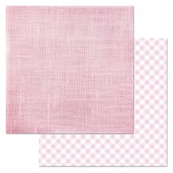 Двусторонний лист бумаги ScrapMania "Фономикс. Розовый. Холща", размер 30х30 см, 180 гр/м2