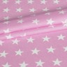 Ткань 100% хлопок "Звезды на розовом", размер 50Х75 см 