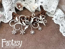 Чипборд Fantasy "Новогодняя растяжка 3561", размер 6,5*12 см