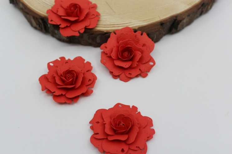Rose "Red", size 4.5 cm, 1 pc