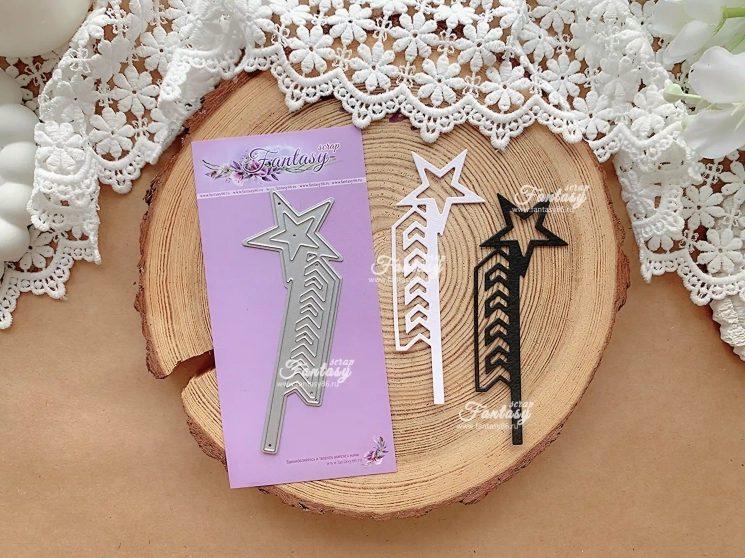 Нож для вырубки FantasyScrap «Звёздный акцент», Fd-1744. размер 10*4 см 