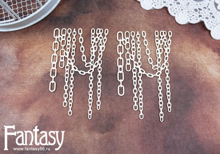 Fantasy chipboard set "Chains 2519" size 11.2*7.1 cm, in a set of 2 pcs