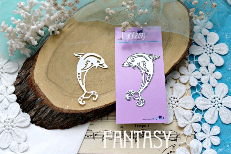 Knife for cutting Fantasy "Dolphin" size 7*4.5 cm