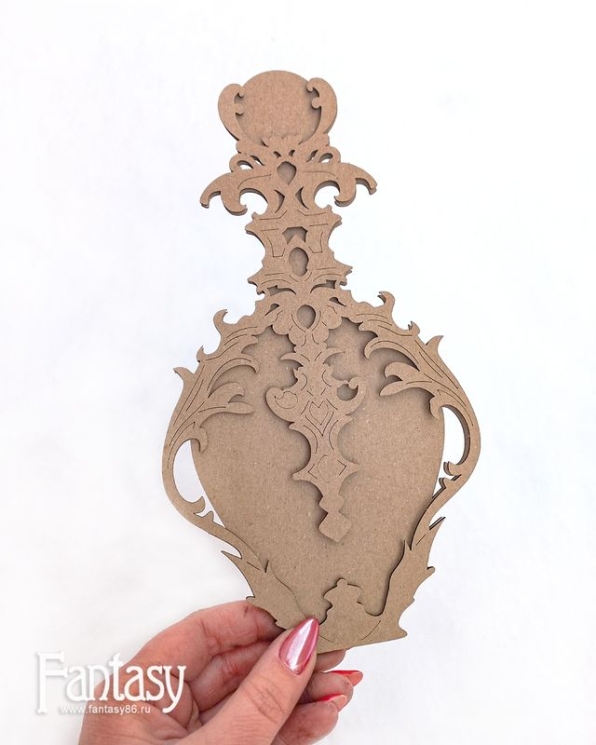 Заготовка "Флакон 3755" из переплетного картона 2мм, размер 22*12 см