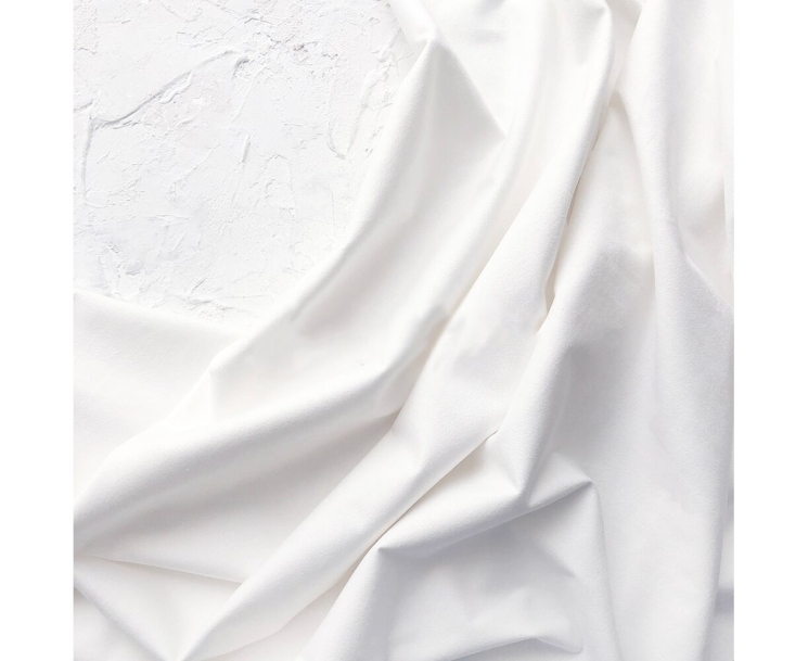 Замша двусторонняя "Белая", размер 50х45 см 