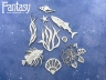 Чипборд Fantasy набор "Теплое море-6 2897", размер от 1,3 см до 4,9*6,4 см