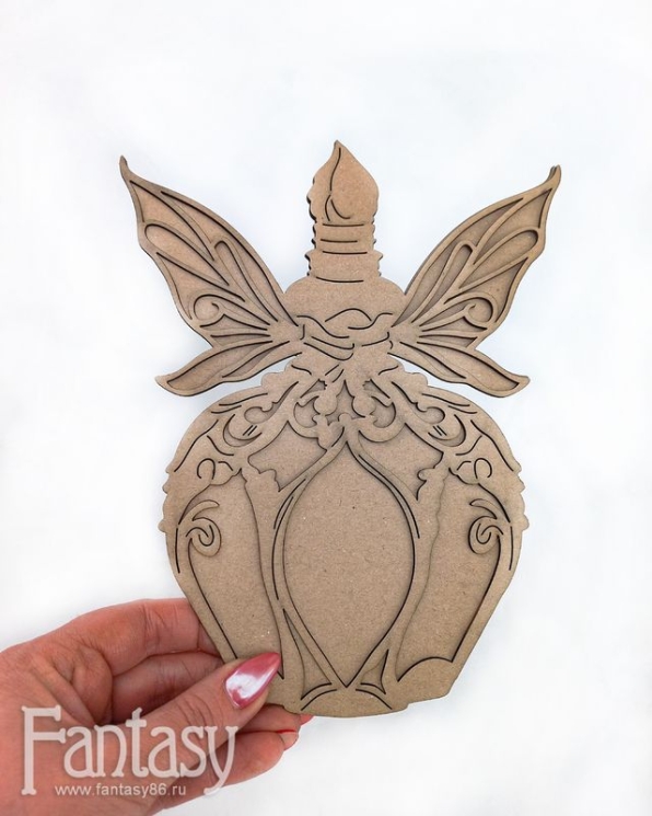 Заготовка "Флакон 3756" из переплетного картона 2мм, размер 16*20 см