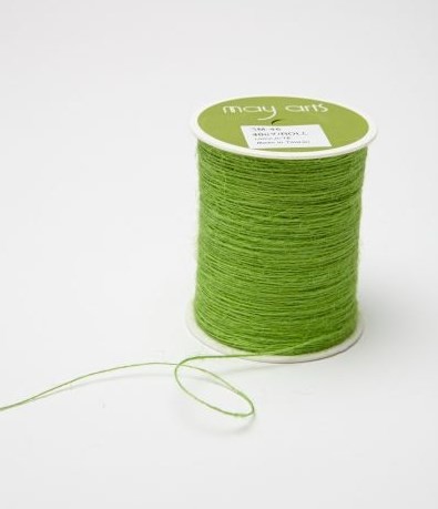 Fleecy cord 1 mm, Light green color, length 1 m
