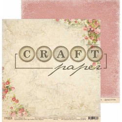 Double-sided sheet of paper CraftPaper Love letters 