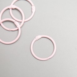 Кольца для альбома"Рукоделие", 40 мм, розовый, 4 штуки