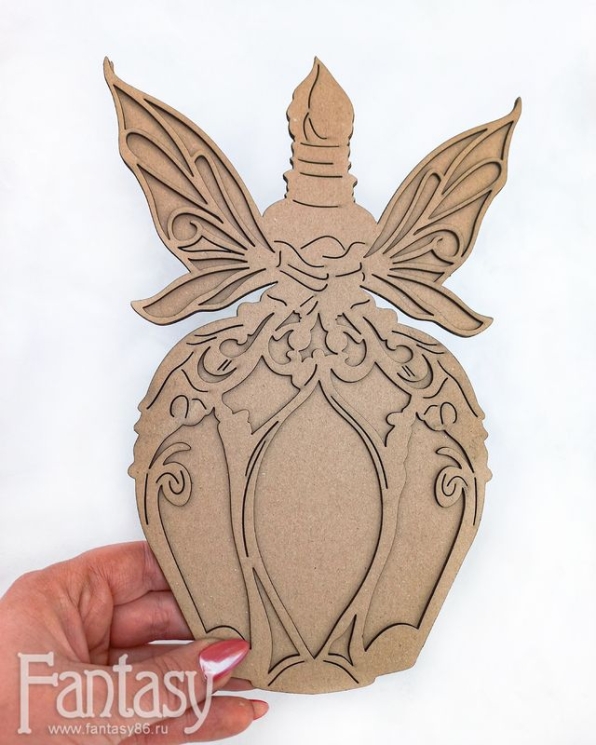 Заготовка "Флакон 3758" из переплетного картона 2мм, размер 26*18 см