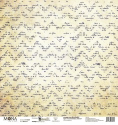 Односторонний лист бумаги MonaDesign Мастерская в конце улицы "Шевроны" размер 30,5х30,5 см, 190 гр/м2