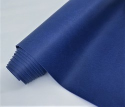 Переплётный кожзам Италия, цвет Ярко-синий матовый, 32Х70 см