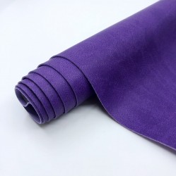Переплётный кожзам Италия, цвет фиолетовый, матовый,размер 50Х46 см, 230 г/м2