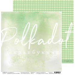 Double-sided sheet of Polkadot paper 