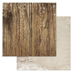 Двусторонний лист "Винтажный Новый Год. Старинное дерево", размер 30*30 см, 180гр (ScrapMania)