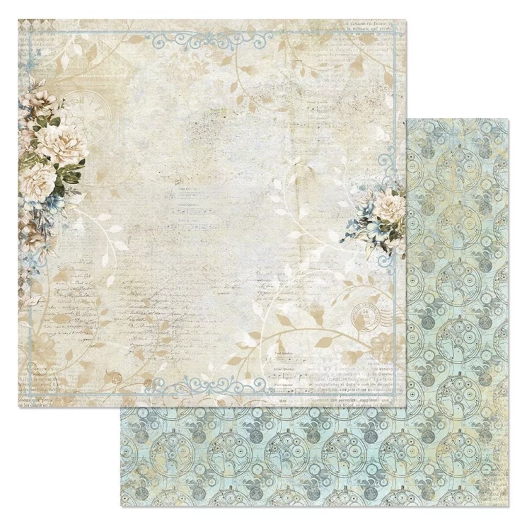 Двусторонний лист "Эхо прошлого. Ностальгия", размер 30*30 см, 180гр (ScrapMania)