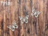 Чипборд Fantasy «Бабочки-белянки 2585» размер 2,6*3,6 см (3 шт)