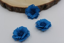 Роза "Темно-голубая" размер 3,5 см 1 шт