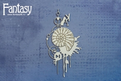 Чипборд Fantasy «Ракушка стимпанк 3119» размер 6,4*12,1 см