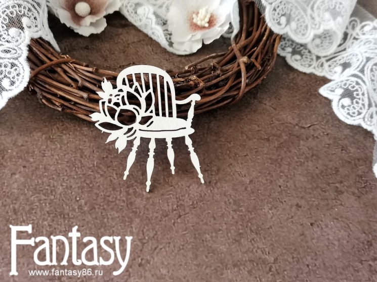 Чипборд Fantasy шарман "Стул 3524", размер 5,3*4,8 см 