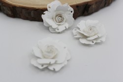 Роза "Белая" размер 3,5 см 1 шт