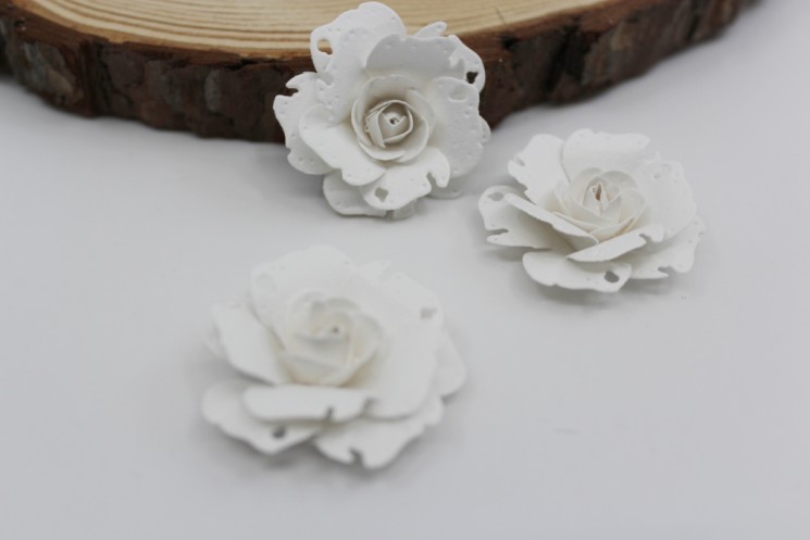Rose "White" size 3.5 cm 1 piece