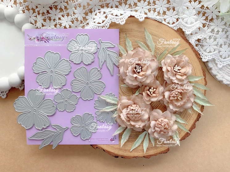 Нож для вырубки FantasyScrap «Цветочный набор», Fd-1751