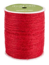 Fleecy cord 1 mm, color Red, length 1 m