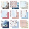 Double-sided paper set 20x20 cm "The sea, I missed you", 12 sheets, 180 gr (ScrapMania)