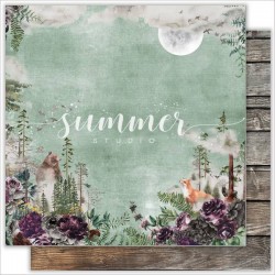 Double-sided sheet of paper Summer Studio Wild forest 