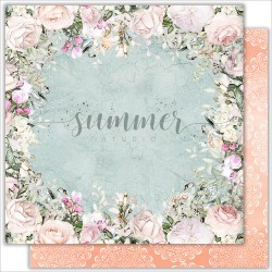 Double-sided sheet of paper Summer Studio Just Married 