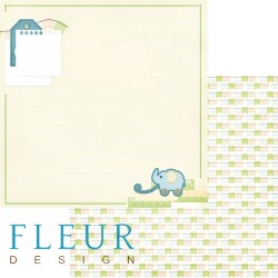 Double-sided sheet of paper Fleur Design I grow 
