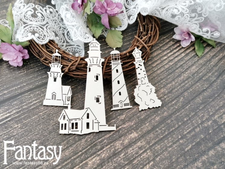 Чипборд Fantasy "Маяки 3768" размер от 2,7*5,5 см до 5,5*9см 